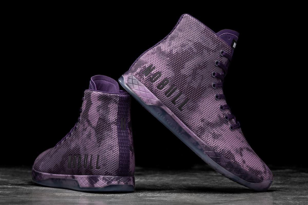 Nobull Superfabric High-Top Tie-Dye Women's Trainers Dark Purple | Australia (YO5421)